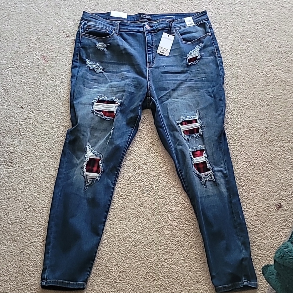 Brand new Red Buffalo Plaid Skinny fit jeans